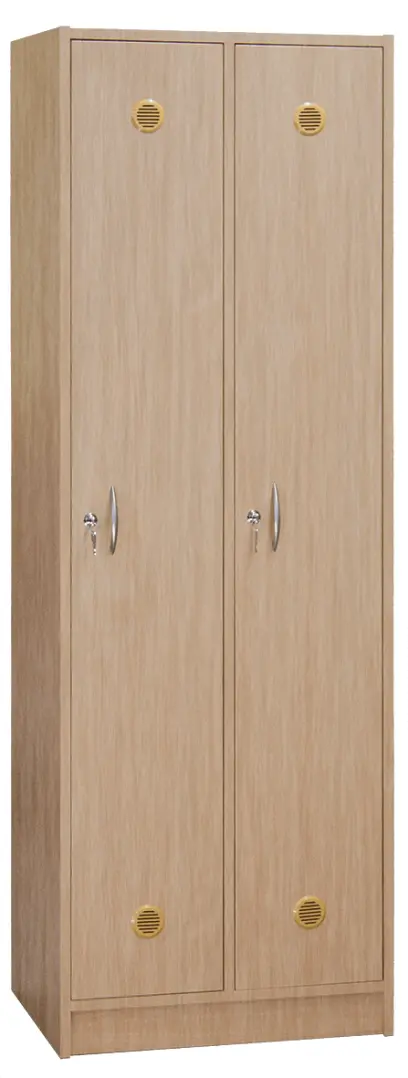 SSL - 180 - 80 šatní skříň dřevěná, 2-dveřová, háček, 1800 x 800 x 500, sokl, dub bardolino